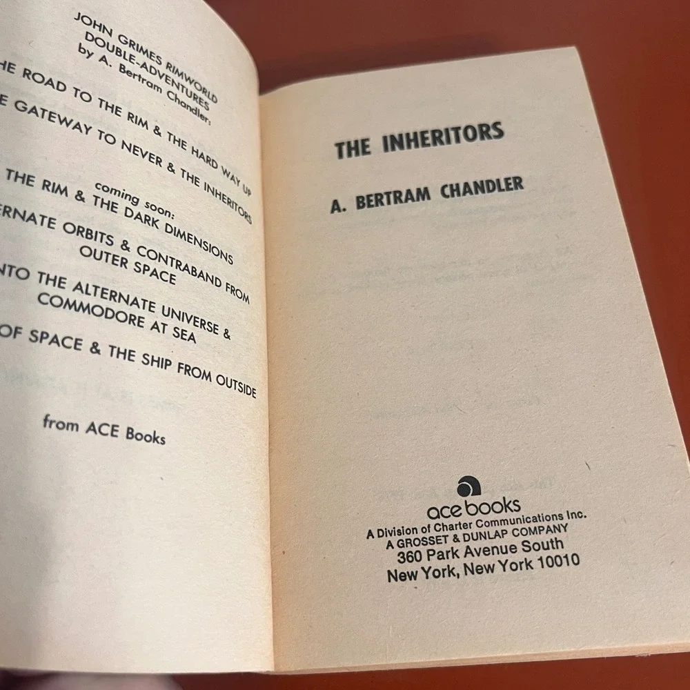 The Inheritors‎ & Gateway to Never A. Bertram Chandler Ace Books 1978 Sci-Fi PB